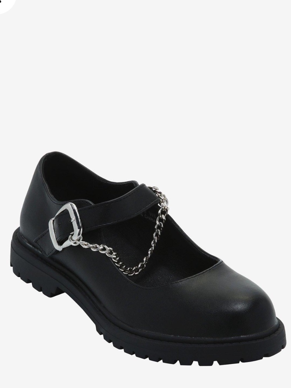 Black Chain Mary Jane Shoes